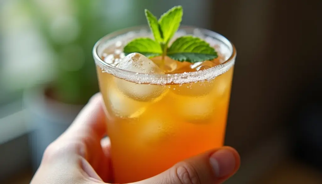 Chá de Gengibre Gelado c/ Hortelã: A Bebida Picante e Refrescante que Você Precisa! Chá de Gengibre Gelado c/ Hortelã: A Bebida Picante e Refrescante que Você Precisa!