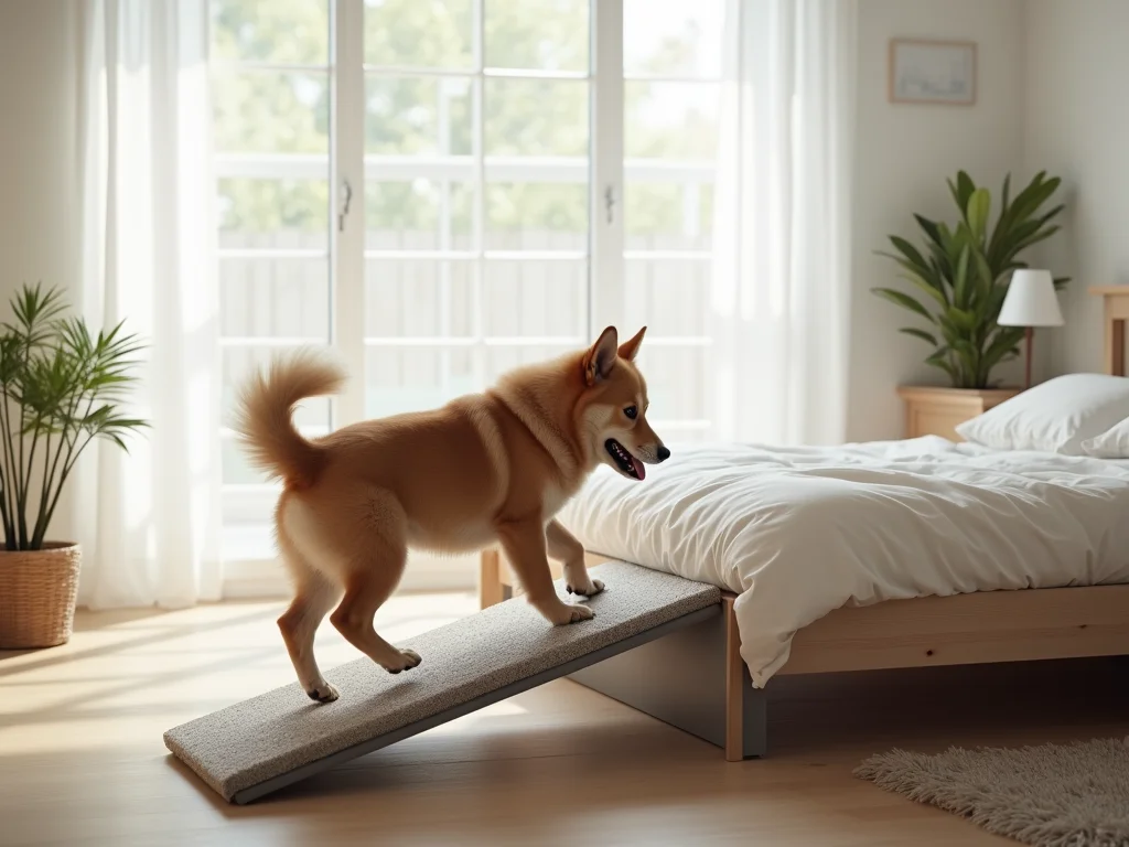 Cachorro na Cama: A Escada Perfeita Para Seu Pet Subir em 2026 Cachorro na Cama: A Escada Perfeita Para Seu Pet Subir em 2026