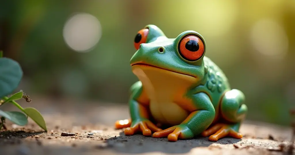 Sapinho Decorativo para Jardim: Magia e Sorte!