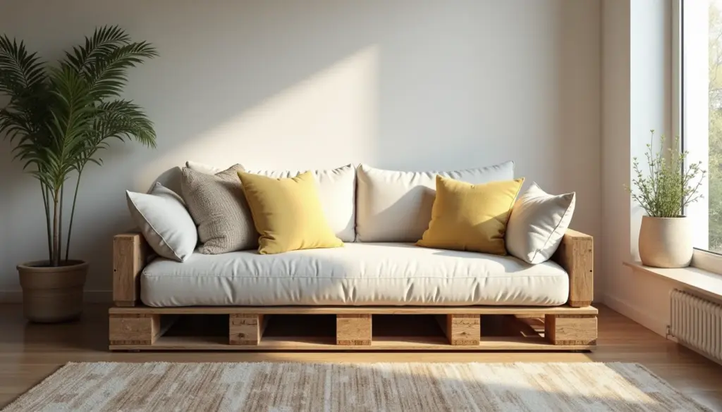 Sofá de Paletes com Futton: DIY Fácil para um Toque Rústico Chic