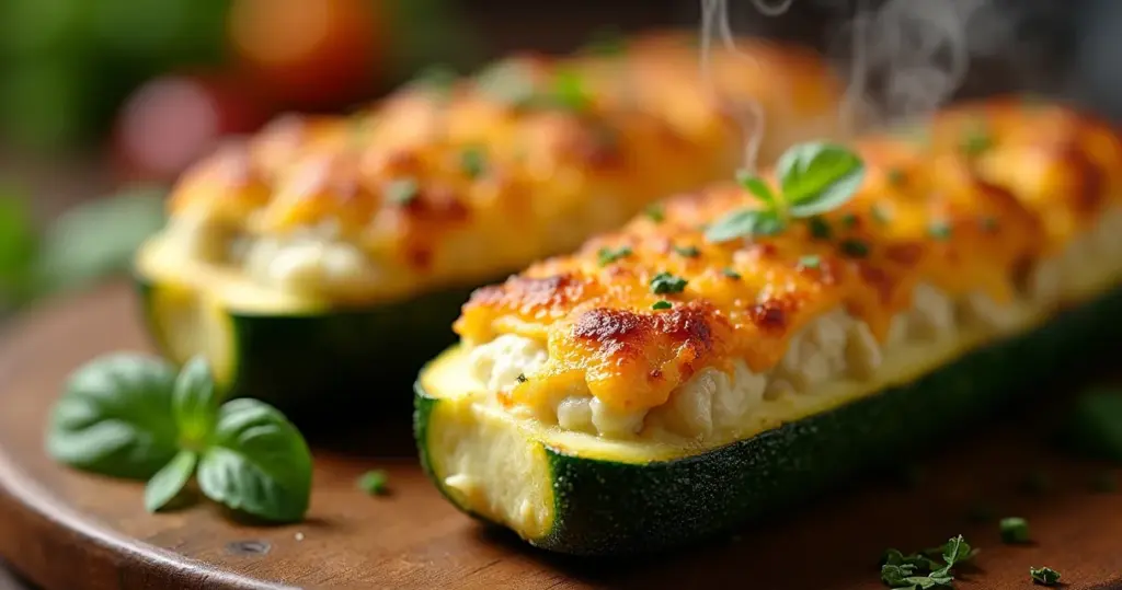 Abobrinha Recheada Assada Perfeita: Macia Sem Ficar Aguada