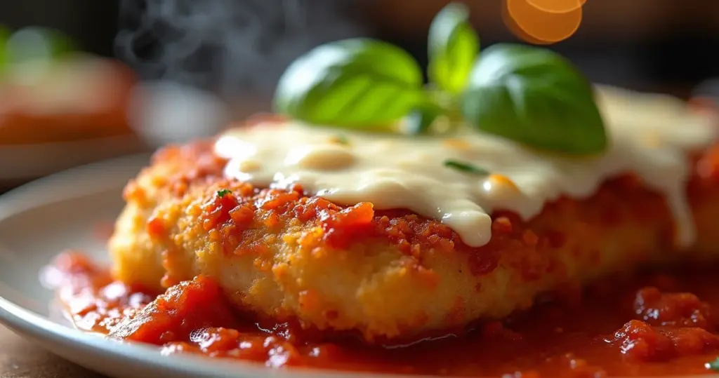 Bife de Frango a Parmegiana: Empanado Crocante que Não Descola Nunca