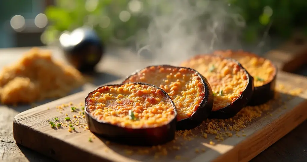 Como se faz berinjela à milanesa que fica crocante por horas