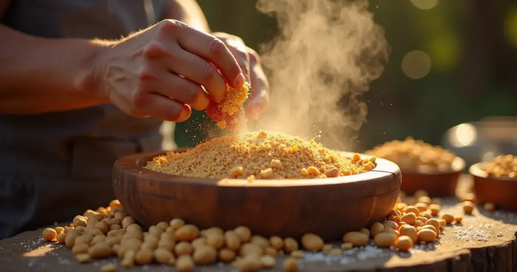 Como se faz paçoca caseira que derrete na boca em 20 minutos