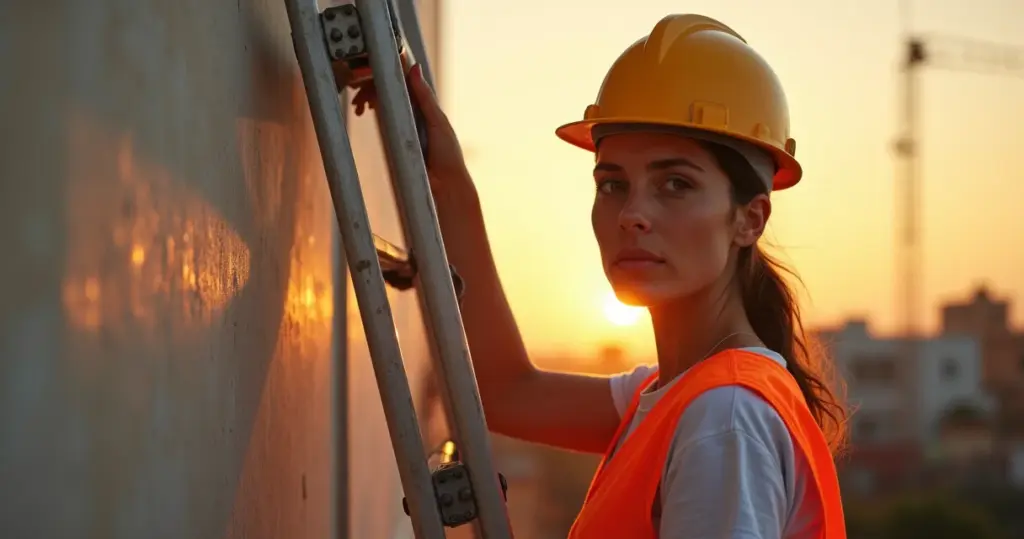 Escada de alumínio: o erro de 75 graus que 91% cometem na obra