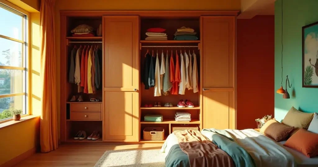 15 Ideias de Guarda Roupa Aberto que Ampliam Seu Quarto em 5 Minutos