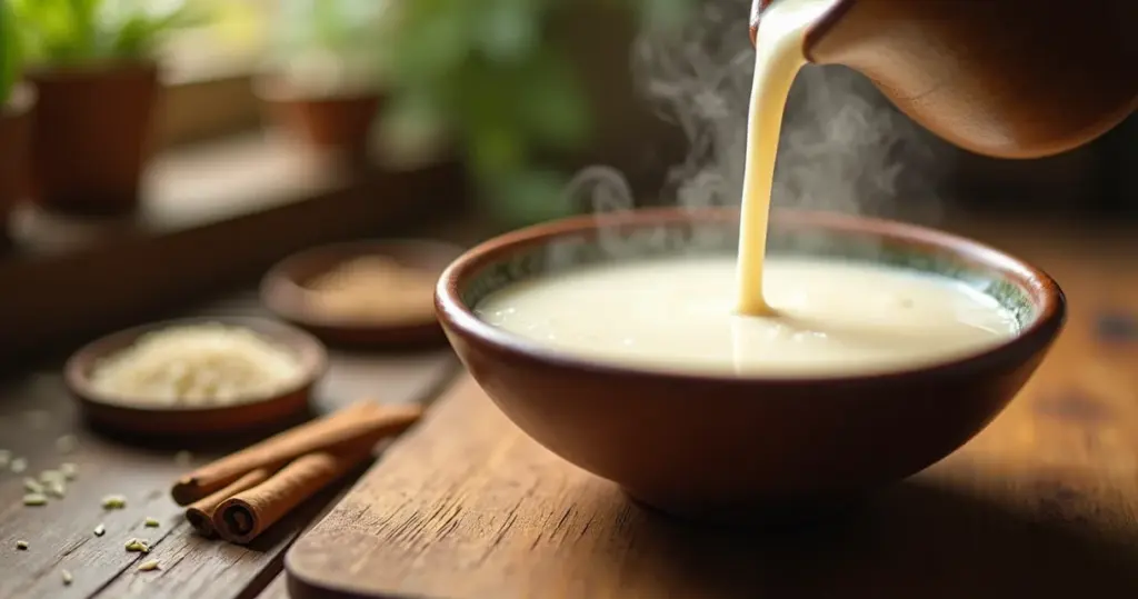 Leite de arroz: seu novo coringa na cozinha em 5 minutos Leite de arroz: seu novo coringa na cozinha em 5 minutos