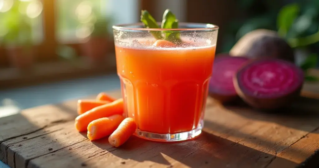 Suco de cenoura com beterraba: energia em 5 min que realmente funciona