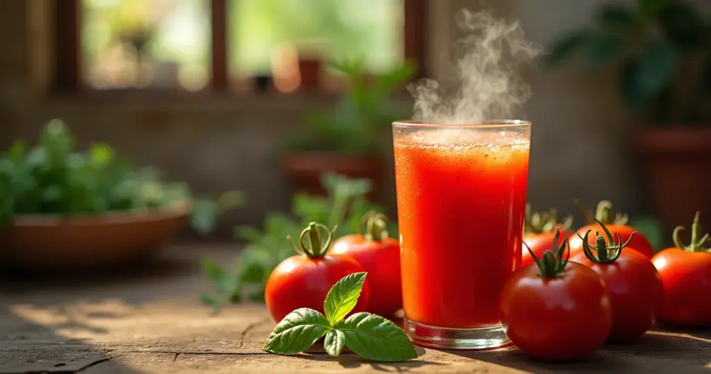 Suco de tomate caseiro em 10 min: saúde barata e sabor real