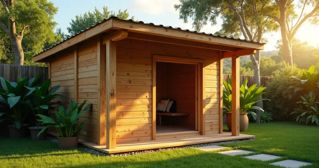 Um galpão de madeira barato no seu quintal em 7 dias: veja como