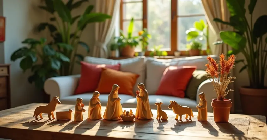 18 Ideias de um presépio de madeira que aquecem o Natal